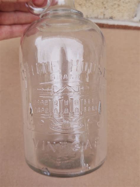 Vintage White House Vinegar Bottle Etsy