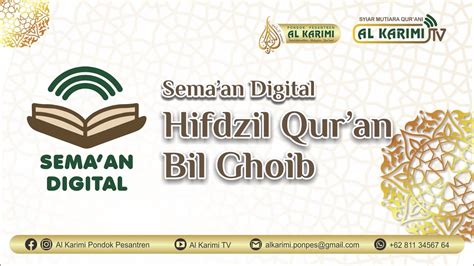 Majlis Tasmi Murottal Al Qur An Bil Ghoib Juz 2 Oleh Ananda Niswatun