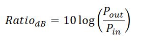 Rf Power Ratio Conversion Calculator