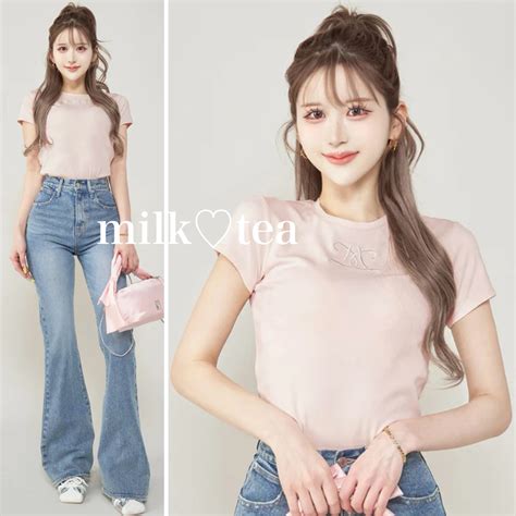 Darich 新品タグ付き ダーリッチ エンブロイダリーロゴtシャツ ピンクの通販 By Milk♡teas Shop｜ダーリッチならラクマ