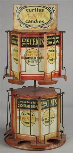 Early Store Counter Spinning Tin Curtiss Penny Candies Oct 13 2013