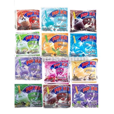 Jual Pop Ice Aneka Rasa 1 Renceng Isi 10 Sachet Shopee Indonesia