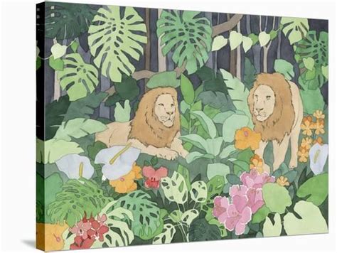 Tropical Fantasy Wild Stretched Canvas Print Kristine Hegre