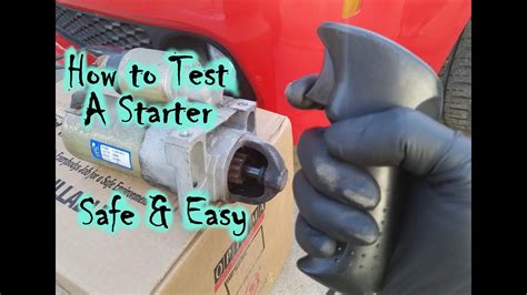 How To Test A Starter And Starter Solenoid YouTube