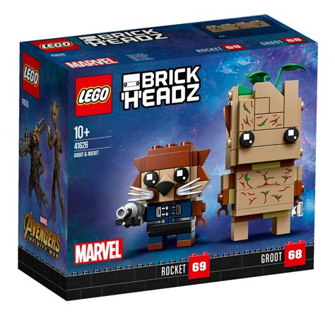 Buy Lego Brickheadz Groot Rocket At Mighty Ape Australia