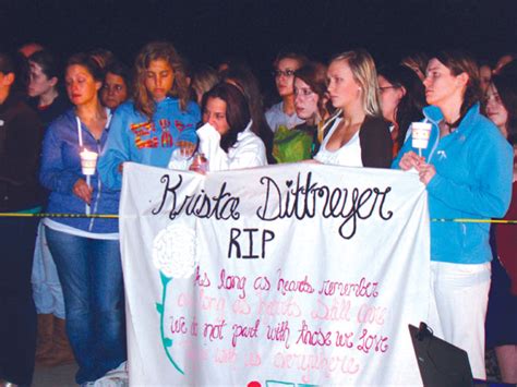 Sad Goodbye â€” Candlelight Vigil For Krista Draws Up To 1000 People