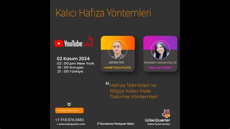 Hafıza Teknikleri ve Bilgiyi Kalıcı Hale Getirme Yöntemleri YouTube