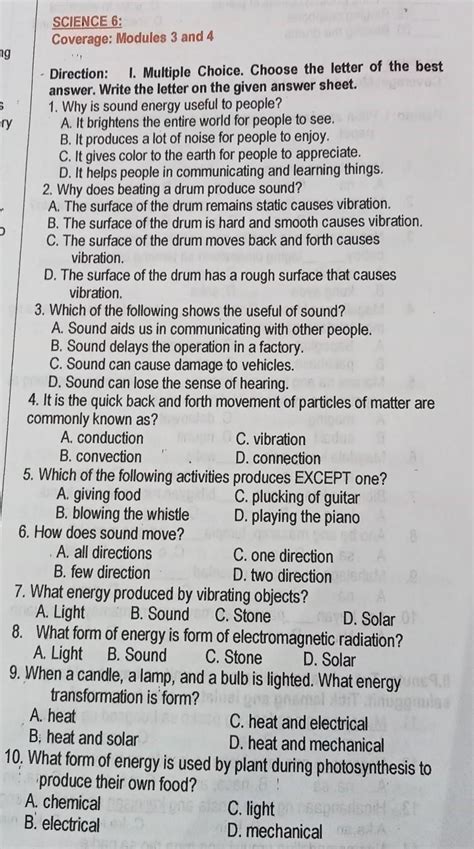 Multiple Choice Choose The Letter Of The Best Answer Write The Letter