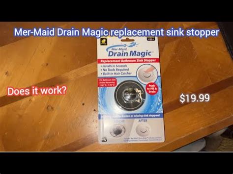 Mer Maid Drain Magic Replacement Bathroom Sink Stopper Does It Work