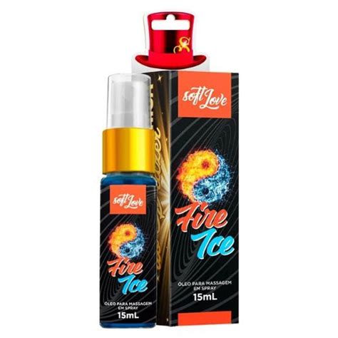 FIRE E ICE ÓLEO PARA MASSAGEM EM SPRAY ML SOFT LOVE Sex Shop Tentação