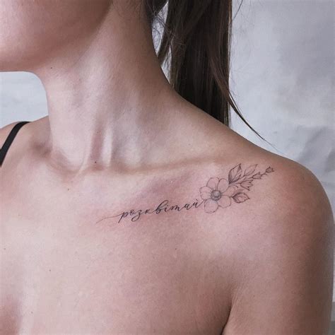 Collar Bone Tattoo Ideas For Women