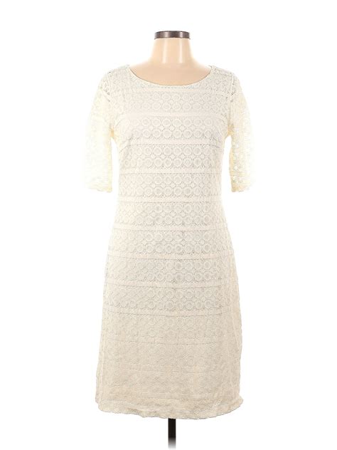 Banana Republic Factory Store Ivory Casual Dress Size Off