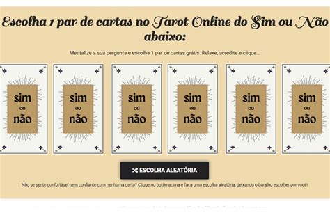 Sites Para Jogar Tarot Do Sim Ou N O Online Fa A Sua Pergunta