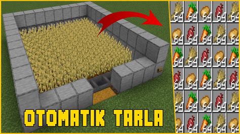 Minecraft Otomatik Tarla Auto Field Farm Farmı Nasıl Yapılır L