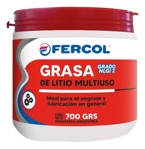 Grasa Fercol De Litio Multiuso 700 Grs Para Engrase MercadoLibre