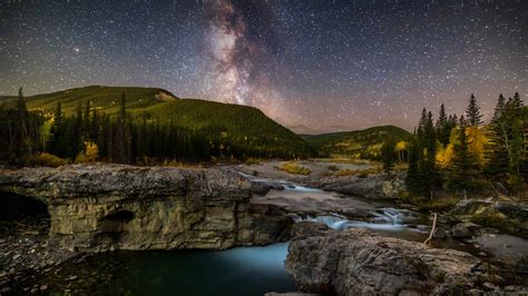 Bing HD Wallpaper Sep 19 2024 Milky Way Over The Elbow River Alberta