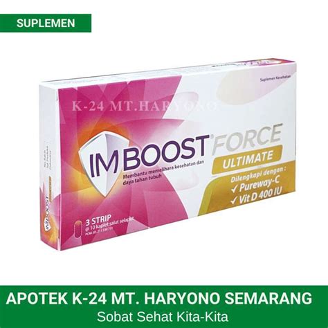 Imboost Force Ultimate Box Isi Kaplet Vitamin Daya Tahan Off