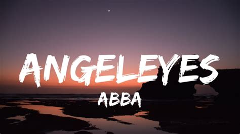 ABBA Angeleyes Lyrics YouTube