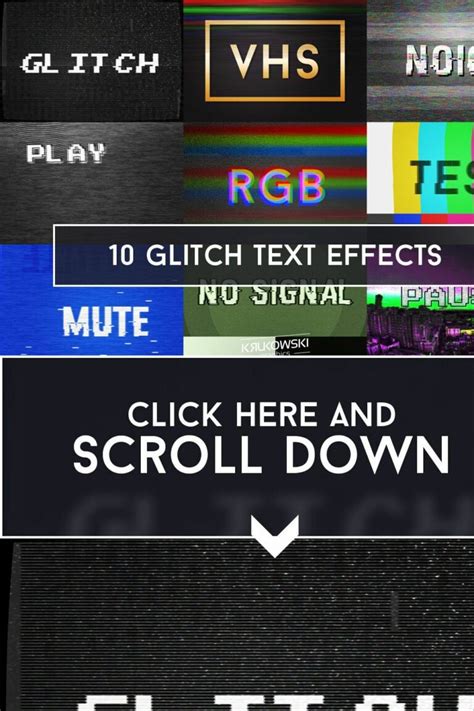 Glitch Text Effects – MasterBundles