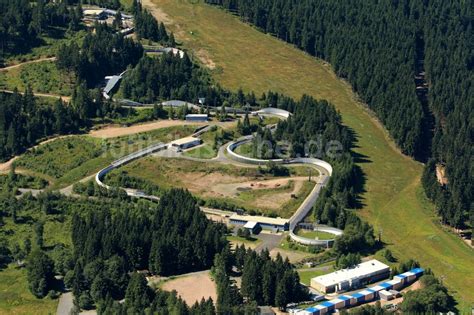 Luftaufnahme Oberhof Skibahn Mit Der Neu Errichtete Skihalle In