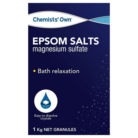 Chemists Own Epsom Salts 1kg Healthylife