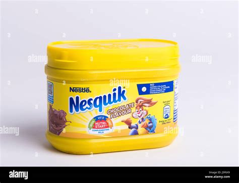 Nesquik Chocolate Milkshake Stock Photo Alamy