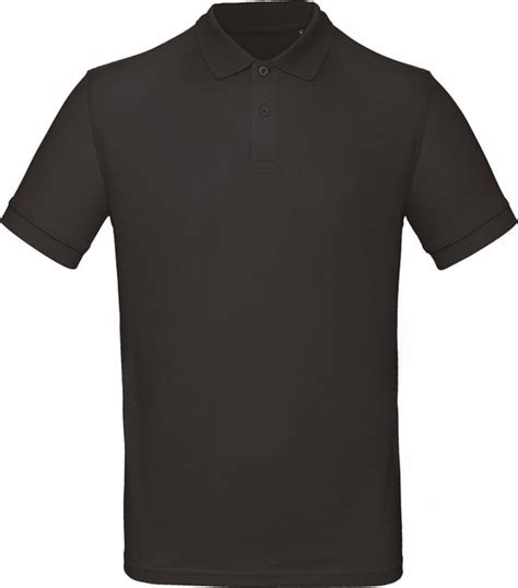 Polo Heren Xxl B C Kraag Met Knopen Korte Mouw Black Katoen Bol