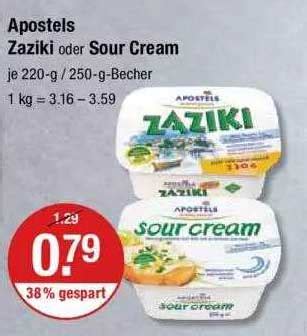 Apostels Zaziki Oder Sour Cream Angebot Bei V Markt