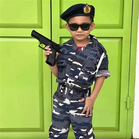 Jual Lask Baju Loreng Tni Al Anak Laki Laki Angkatan Laut Custom