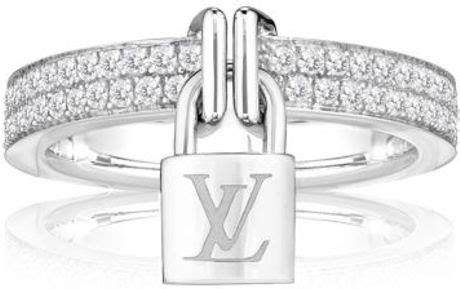 Louis Vuitton White Gold Diamond Ring Women S Semashow