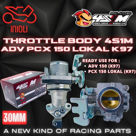 Jual Throttle Body Tb Racing S M Mm Mm Adv Pcx Lokal K