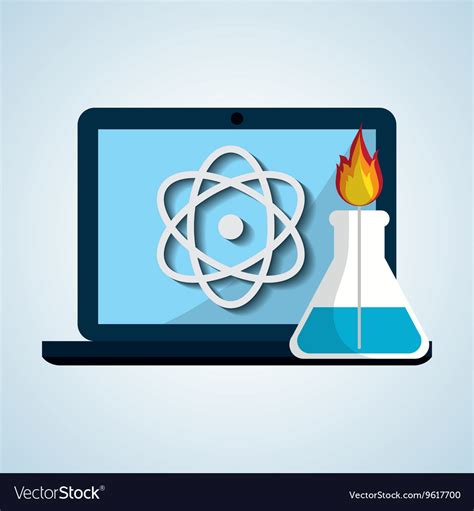 science design technology icon research concept vector image