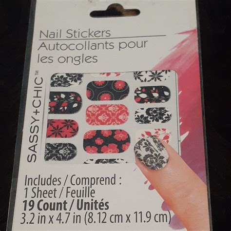 Sassy Chic Nail Stickers Stick On Nails 19 Count For Sale Online Ebay