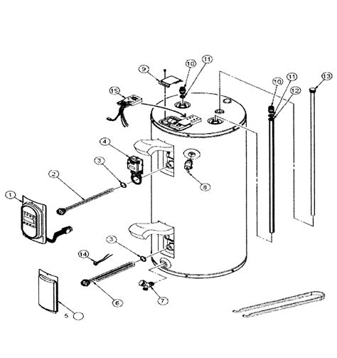 Rheem Gas Water Heater Parts Diagram Copper Fittings 21 R