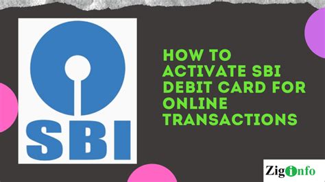 How To Activate Sbi Debit Card For Online Transactions Ziginfo