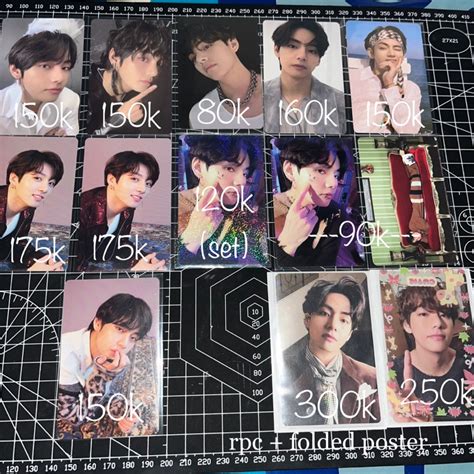 Jual Ready Stock Baca Desk Official Photocard Bts Taehyung