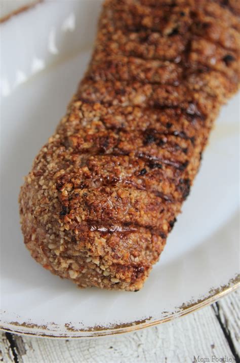 Grilled Pecan Crusted Pork Tenderloin Recipe Mom Foodie