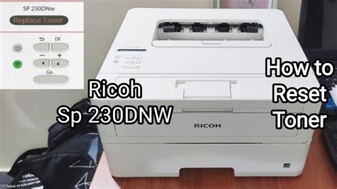 Ricoh Sp Dnw Reset H P M C Replace Toner How To Reset Toner