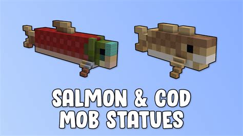 Salmon & Cod Mob Statues Minecraft Map