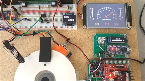 Arduino Tachometer Circuit Diagram