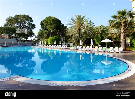 Swimming pool at luxury hotel, Antalya, Turkey Stock Photo - Alamy