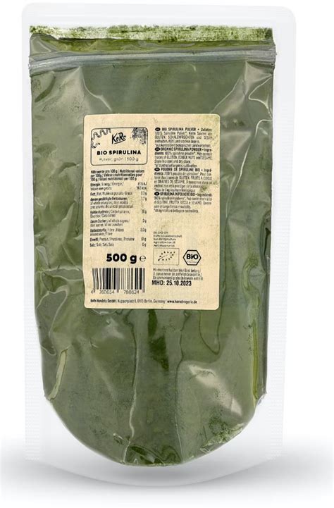 KoRo Spiruline En Poudre Bio 500 G Boutique En Ligne Piccantino Belgique