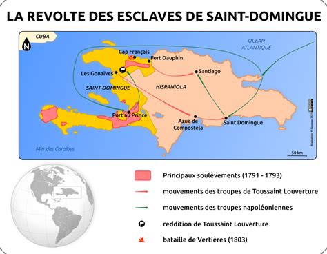 La révolte des esclaves de Saint Domingue L atelier carto d HG Sempai