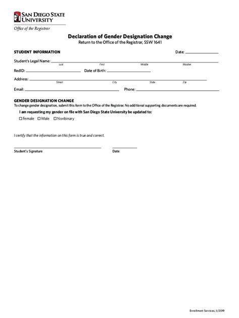 Fillable Online Request Form And Attestation To Amend Sex Designation To Fax Email Print