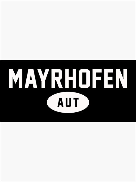 Mayrhofen Aut Snow White Sticker For Sale By Pek1787 Redbubble