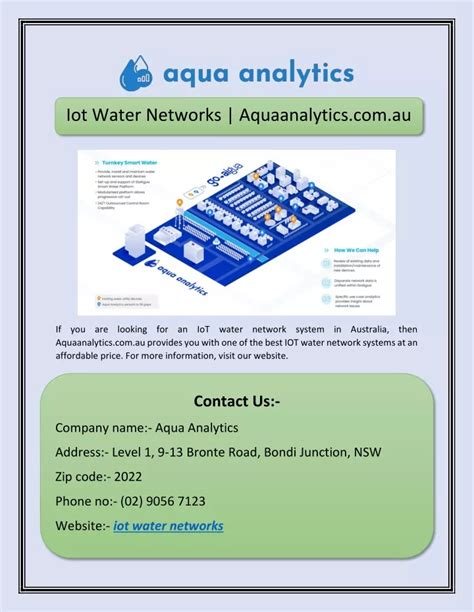 Ppt Iot Water Networks Aquaanalytics Au Powerpoint Presentation