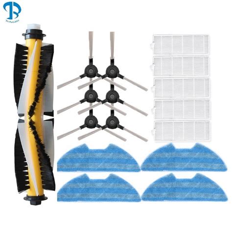 Proscenic 811GB Main Brush Side Brush HEPA Filter Mop Cloths For