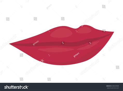 Mouth Cartoon Icon Female Sexy Lips Stock Vector Royalty Free