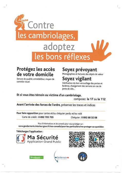 Contre les cambriolages Adoptez les bons réflexes Mairie de