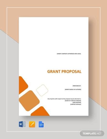 Free Sample Grant Proposal Templates In Pdf Ms Word Pages